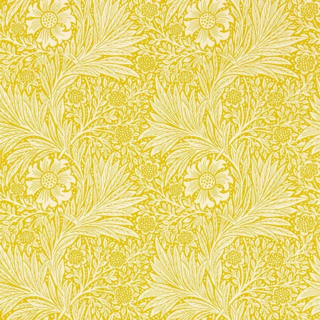 Morris & Co Marigold Wallpaper in Yellow For Sale