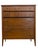 1960s Broyhill Premier “Saga" Highboy Dresser - Mid-Century Modern Chest With Starburst Carvings For Sale - Image 9 of 10