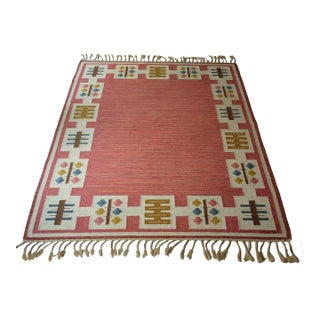 Vintage Swedish Rug by Anna Greta Sjöqvist For Sale