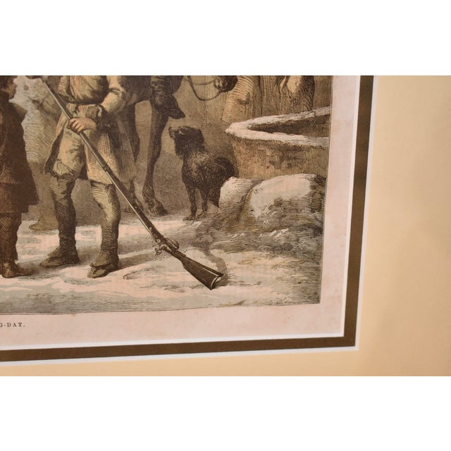 Circa 1859 Framed American Turkey Shoot Sporting Scene For Sale - Image 10 of 15