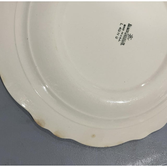 Vintage Homer Laughlin Moss Rose Dinnerware Set - Pattern Jj59 - 50 Pieces For Sale - Image 10 of 14