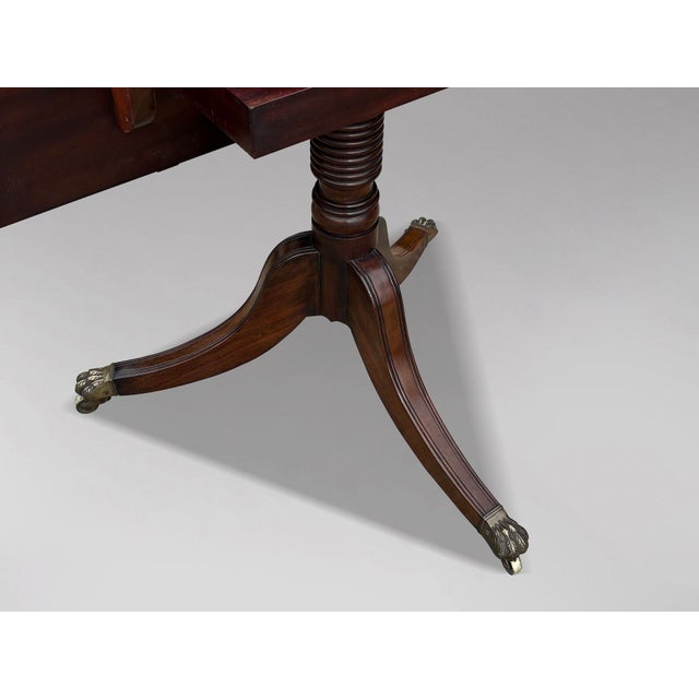 Early 19th Century Georgian Mahogany Twin Pedestal Dining Table For Sale - Image 6 of 11