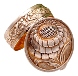 Silver Pill Box with Gilt Interior