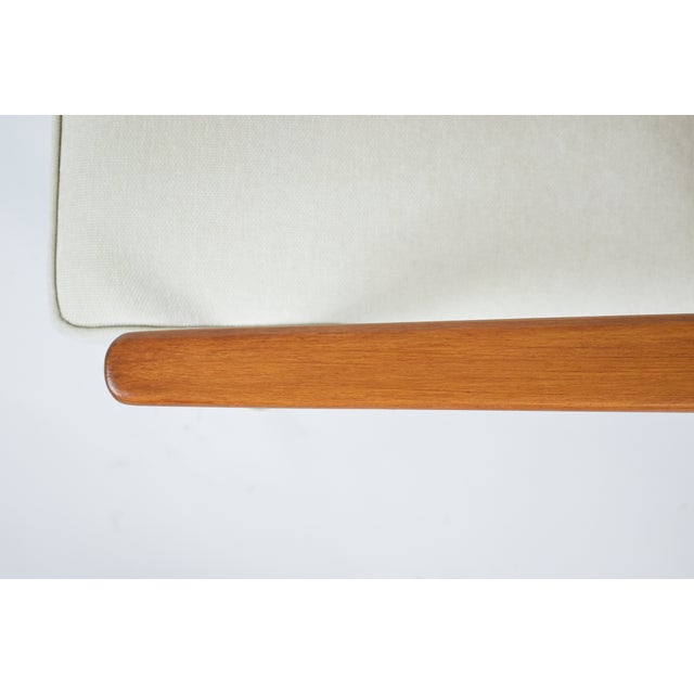 1970s Vintage Armchair in Beige and Teak, 1970s For Sale - Image 5 of 18