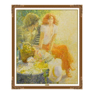 1970s Picnic In The Park, Louis Fabien For Sale