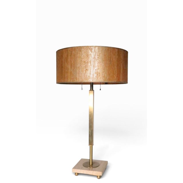 Brass 1950s Mid Century Table Lamp Possibly McCobb Stiffel Ligholier For Sale - Image 8 of 14
