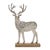 Contemporary Metal Deer Silhouette with Wood Base (Set of 2) For Sale - Image 3 of 4