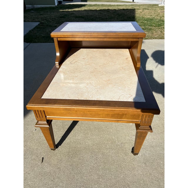 Mid 20th Century Vintage Mersman Natural Solid Maple 2 Tier Stepback