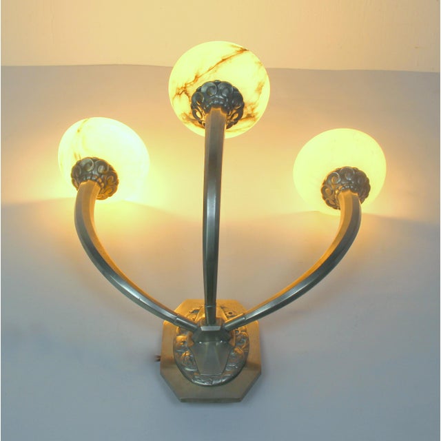 Art Deco Wall Lights by George & Eugéne Capon, 1920s, Set of 2 For Sale - Image 9 of 9
