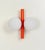 Mid-Century Orbital Wall Light in Orange attributed to Kaiser, Germany, 1970s For Sale - Image 3 of 11