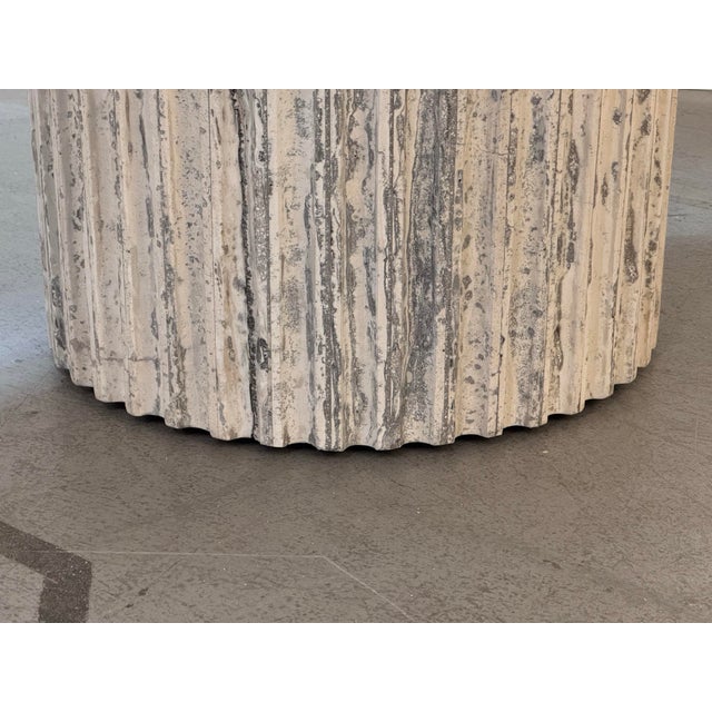 Universal Furniture Modern Meadow White Travertine Dining Table For Sale - Image 12 of 12