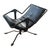 Architectural Motorcycle Leather Rocker Lounge Chair W/Ottoman Attributed to Joshua Height For Sale - Image 13 of 14