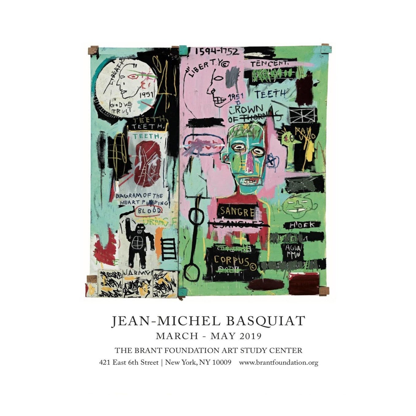 2019 Jean Michel Basquiat Brant Foundation Poster | Chairish