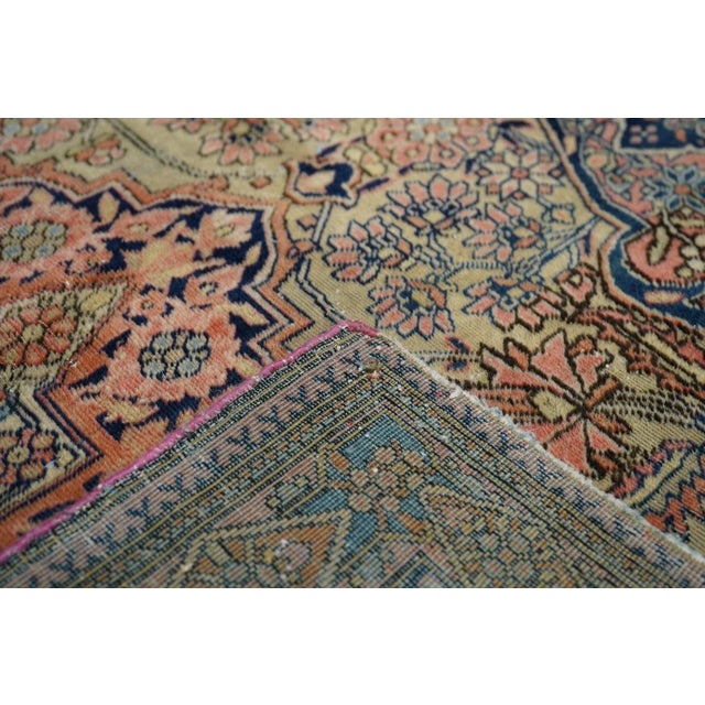 Antique Mohtasham Kashan Rug 4'6'' X 6'6'' For Sale - Image 10 of 10