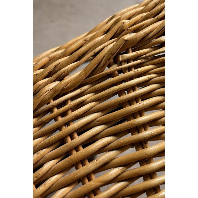 Vintage Italian Modern Boho Rattan Spherical Bowl Chair, 1950s For Sale - Image 15 of 18