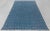 Blue Indigo Hand Woven Bohemian Cotton Flatweave Kilim Rug, Boho Blue Rug 5x7Ft. For Sale - Image 17 of 18