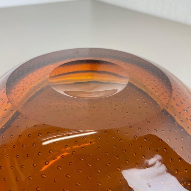 Bullicante Murano Bubble Glass Bowl, Italy, 1970s For Sale - Image 18 of 18