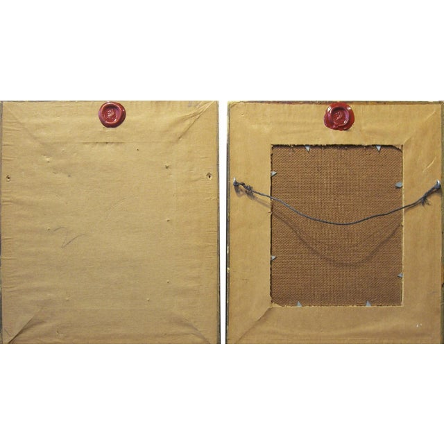 'Pair of French Figural Oils', Paris, Post-Impressionism, Haute Couture For Sale - Image 4 of 6