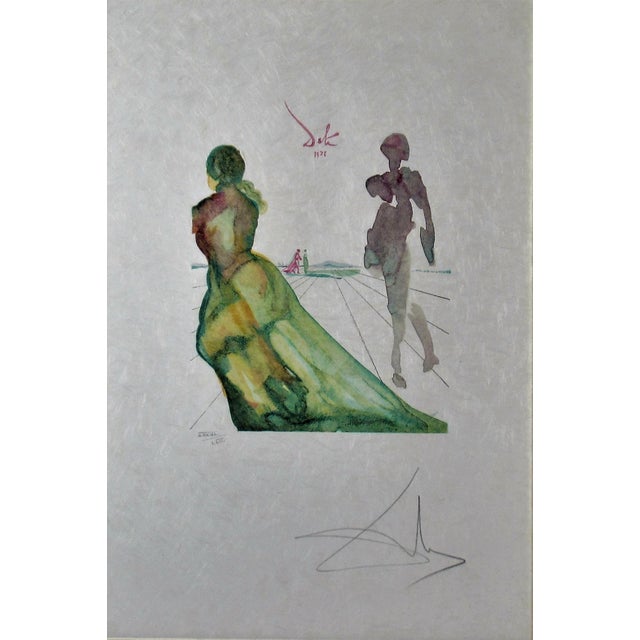 This artwork titled, "La Deesse de Cythere" from the suite, "l'Art d'Aimer d'Ovide" 1976. is an original wood engraving on...