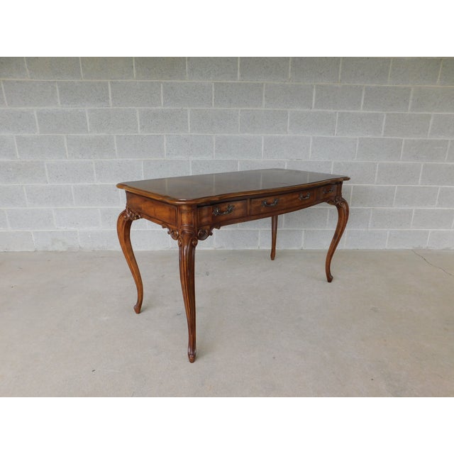 Weiman Tables French Louis XV Style ⁣⁣⁣Parquetry Inlaid Writing Desk 52"w For Sale In Philadelphia - Image 6 of 18