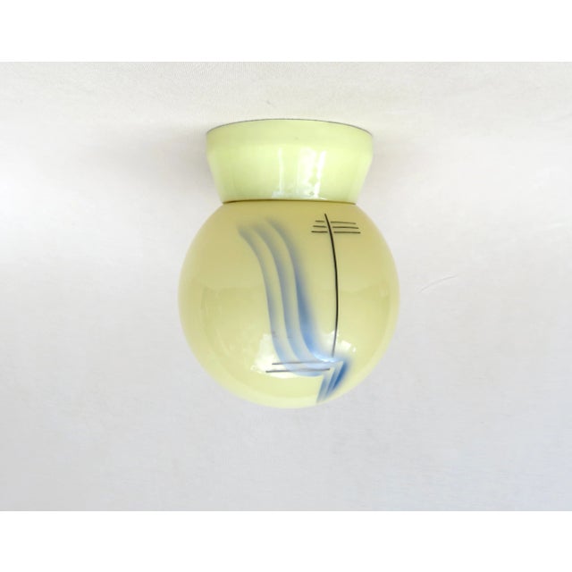 Small Art Deco Porcelain Ceiling Light For Sale - Image 17 of 17