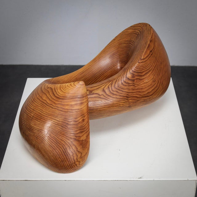 1970s Ineke Van Zuuren, Flying Solo Organic Sculptural Form, 1970s, Pine For Sale - Image 5 of 8