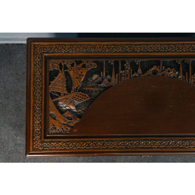 Vintage Asian Chest with Carved Feet For Sale - Image 11 of 18