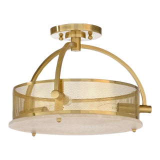 Wildwood Moon Ceiling Light - Brass For Sale