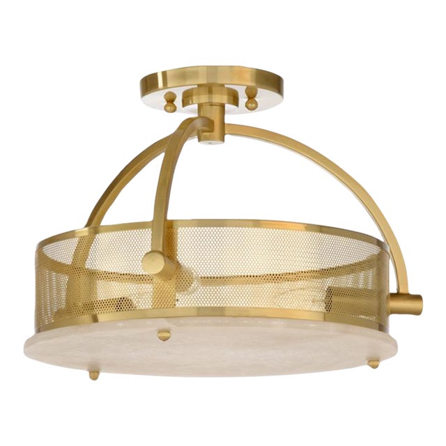 Wildwood Moon Ceiling Light - Brass For Sale