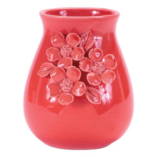 Storeware Vase with Floral Accent (Set of 2) For Sale
