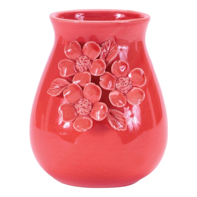 Storeware Vase with Floral Accent (Set of 2) For Sale