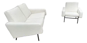 Living Room Set by Pierre Guariche for Airborne, 1950s, Set of 3