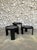 Playful and iconic set of 3 black nesting tables which can be arranged in many ways. Model 780/783 by Cassina. Designed by...