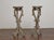 Pair of English Painted Carved Pedestals With Scrolling Legs, Circa 1900 For Sale - Image 4 of 7