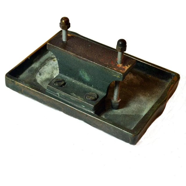 Wave Relief Door Handle and Key Holder in Bronze, 1970s For Sale - Image 4 of 6