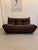 Leather togo set. Set which consists of a 2-seater, 3-seater sofa and togo corner made by MIchel Ducaroy for Ligne Roset,...