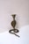 Metal Snake Candlestick Holder in Gold Gilt For Sale - Image 7 of 12
