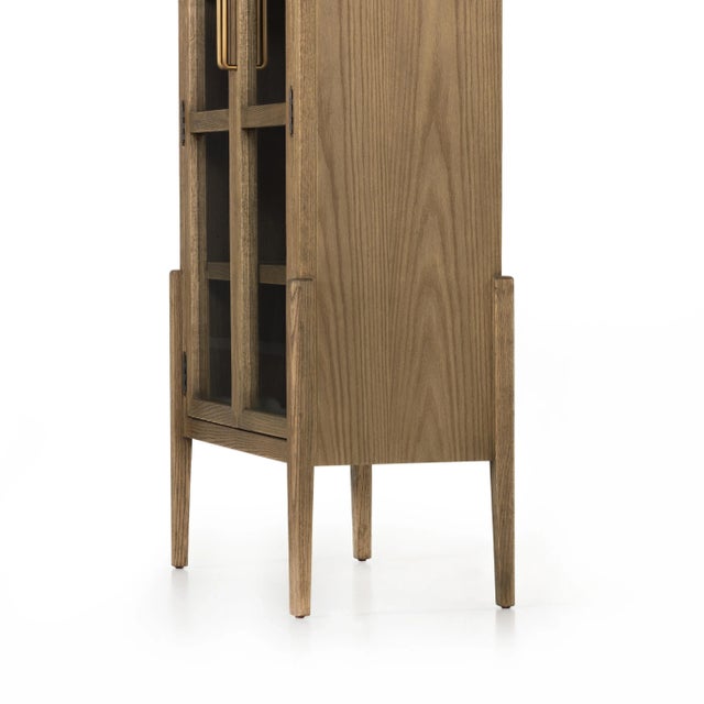 Wood Four Hands Tolle Cabinet, Drifted Oak Solid For Sale - Image 7 of 12