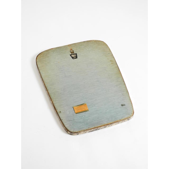 Mid-Century Modern Wall Mirror with Silver-Plated Frame, 1950s For Sale - Image 17 of 18