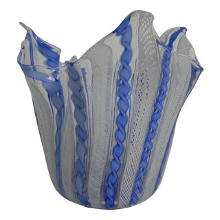 Fazzoletto Zanfirico Vase by Fulvio Bianconi for Venini, Venice, 1950s For Sale