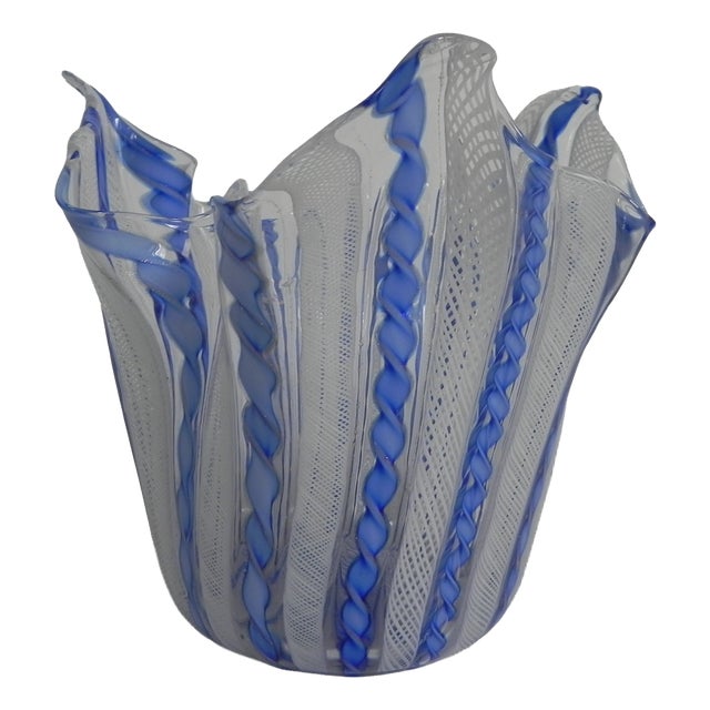 Fazzoletto Zanfirico Vase by Fulvio Bianconi for Venini, Venice, 1950s For Sale