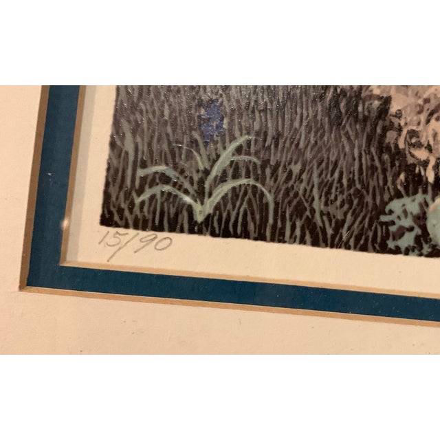 This limited edition serigraph is by NW artist Nancy Spaulding. It is pencil signed, titled “Anchored in Stone”, numbered...