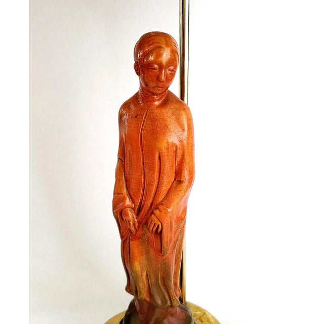 Lamp Pair by Borghese 1960s Signed & Restored - New Shades For Sale In Miami - Image 6 of 18