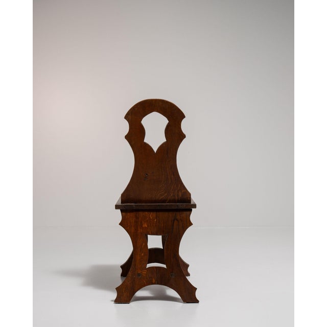 Wood Early 20th Century France Rich Walnut Brown Carved Walnut Side Chair For Sale - Image 7 of 11