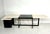 Beige Mid-Century Black Leather Desk by Francesco Soro for ICF, Italy, 1970s For Sale - Image 8 of 9