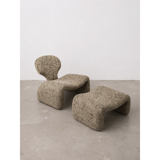 Djinn Chair and Ottoman Set by Olivier Mourgue for Airborne, 1970s, Set of 2 For Sale - Image 18 of 18