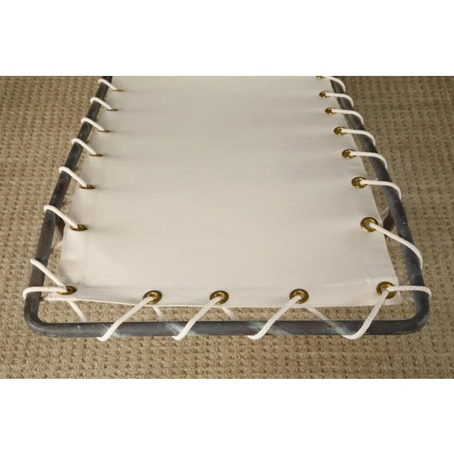 Walter Lamb for Brown Jordan Bronze 'Waikiki' Rocking Chaise, 1960s, New Canvas For Sale - Image 11 of 18