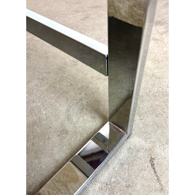 Vintage Modern Chrome & Velveteen Lounge Chair by Adrian Pearsall for Comfort Designs For Sale - Image 9 of 12