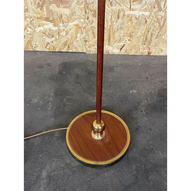 Mid-Century Modern Space Age Teak Floor Lamp For Sale - Image 3 of 13