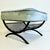 Mid-Century Modern 1960s Vintage Mid-Century Boho Chic Atomic Metal Footstool With Sky Blue Velvet Cushion For Sale - Image 3 of 13